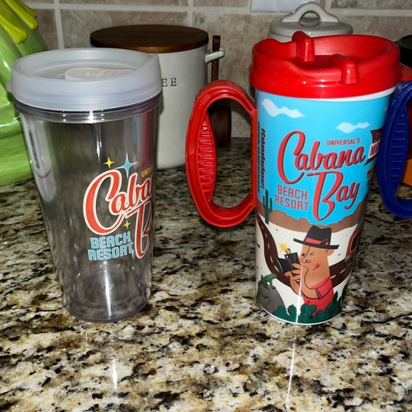 Universal Studios Cabana Bay Loews Sapphire Falls Resort Refillable Mug Set - Picture 3 of 10